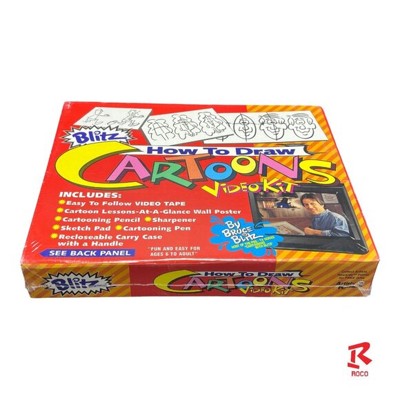 📼Blitz Cartoons How To Draw VHS Video Kit By Bruce New Sealed📼 - Picture 4 of 11